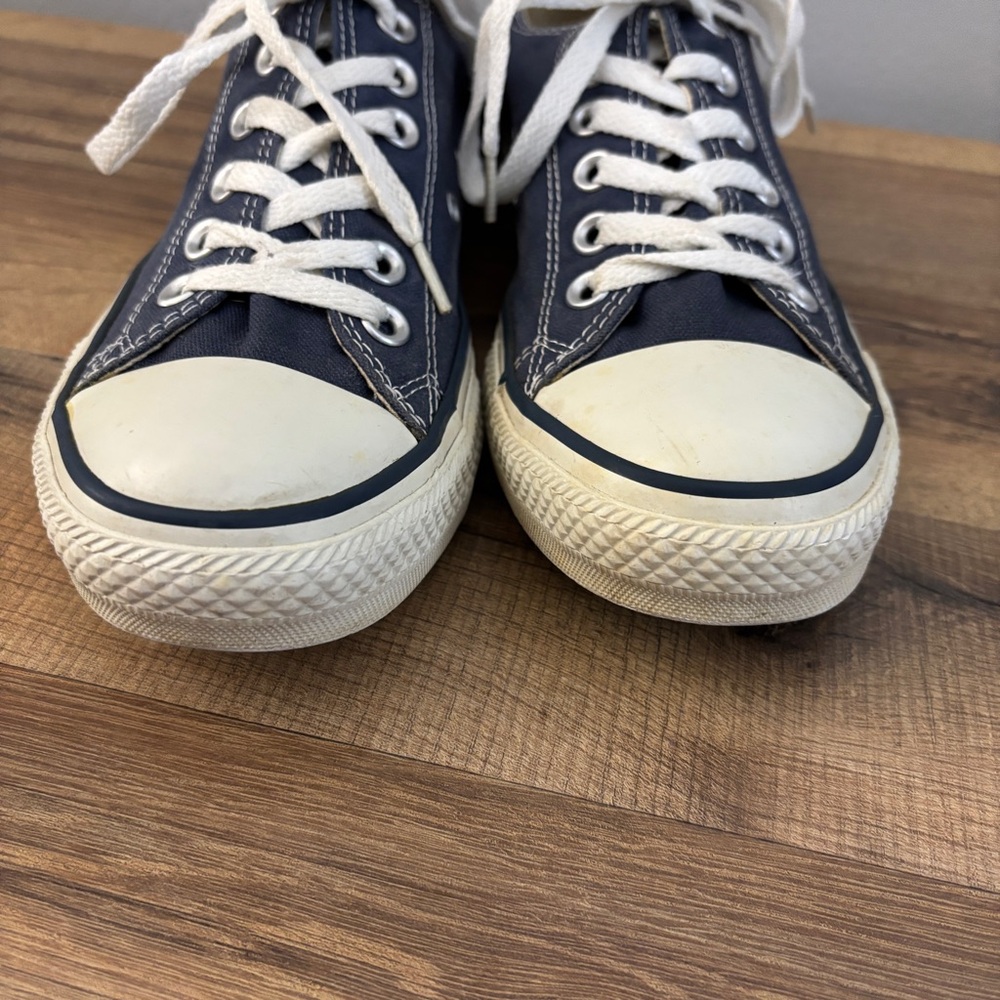 Converse Chuck Taylor All Star Low Canvas Sneakers Shoes Dark Blue Women’s - Picture 3 of 9
